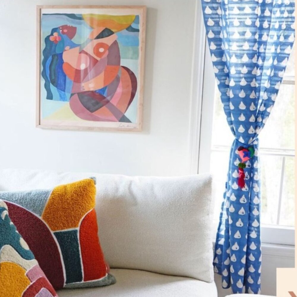 Jungalow Droplet Ikat Curtain (Set of 2)